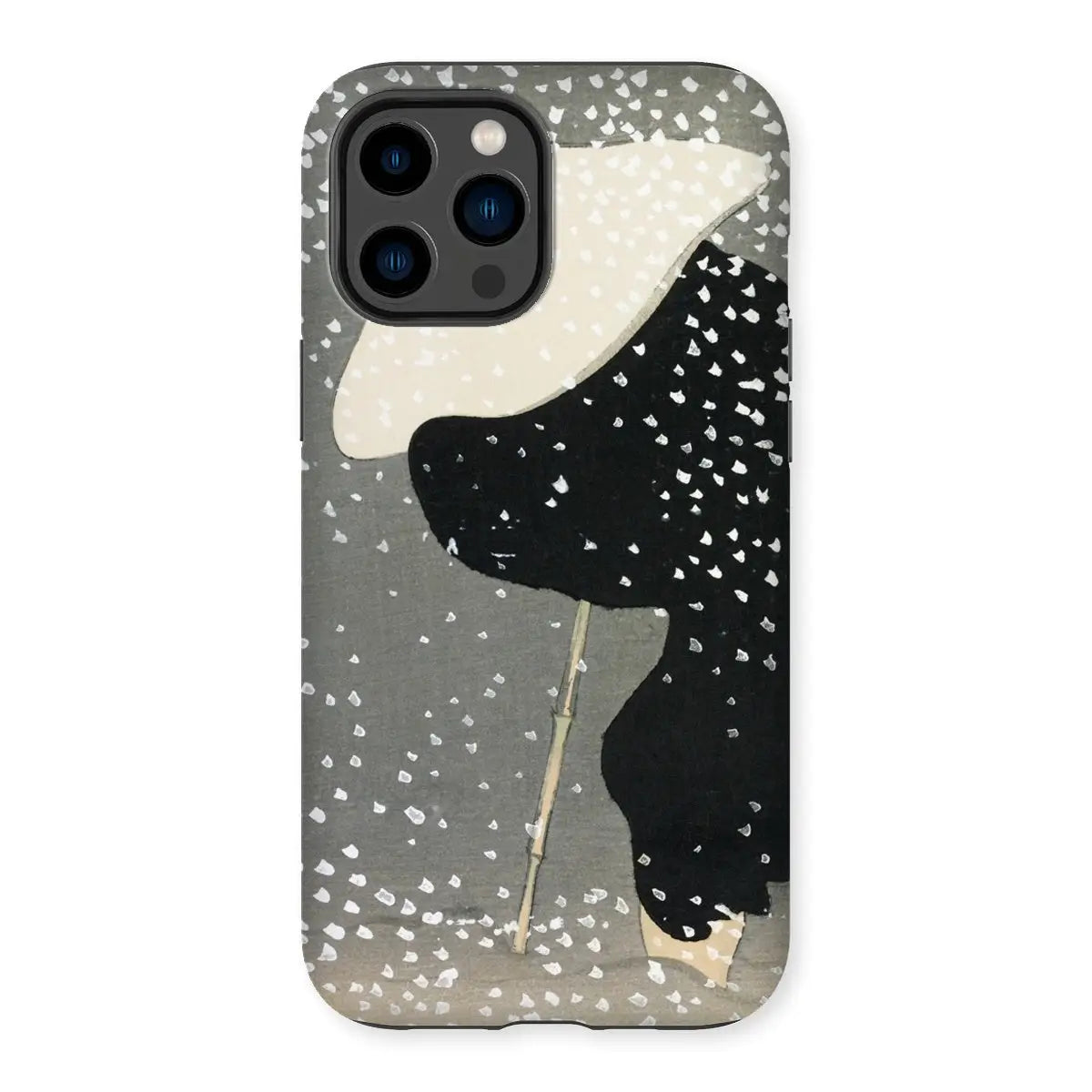 Snow - Japanese Meiji Art Iphone Case - Kamisaka Sekka 14 Pro Max / Matte Mobile Phone Cases