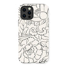 Black & White Florals - Taguchi Tomoki Iphone Case 13 Pro / Matte Mobile Phone Cases