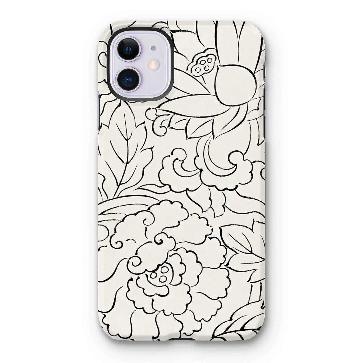 Black & White Florals - Taguchi Tomoki Iphone Case 11 / Matte Mobile Phone Cases