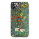 Farm Garden with Sunflowers - Gustav Klimt Iphone Case 11 Pro Max / Matte Mobile Phone Cases