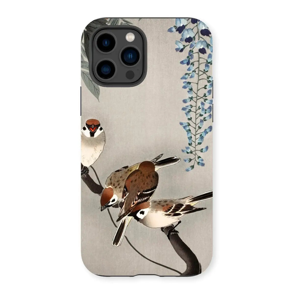 Sparrows and Wisteria - Ohara Koson Shin-hanga Iphone Case 14 Pro / Matte Mobile Phone Cases