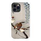 Sparrows and Wisteria - Ohara Koson Shin-hanga Art Iphone Case 14 Pro / Matte Mobile Phone Cases