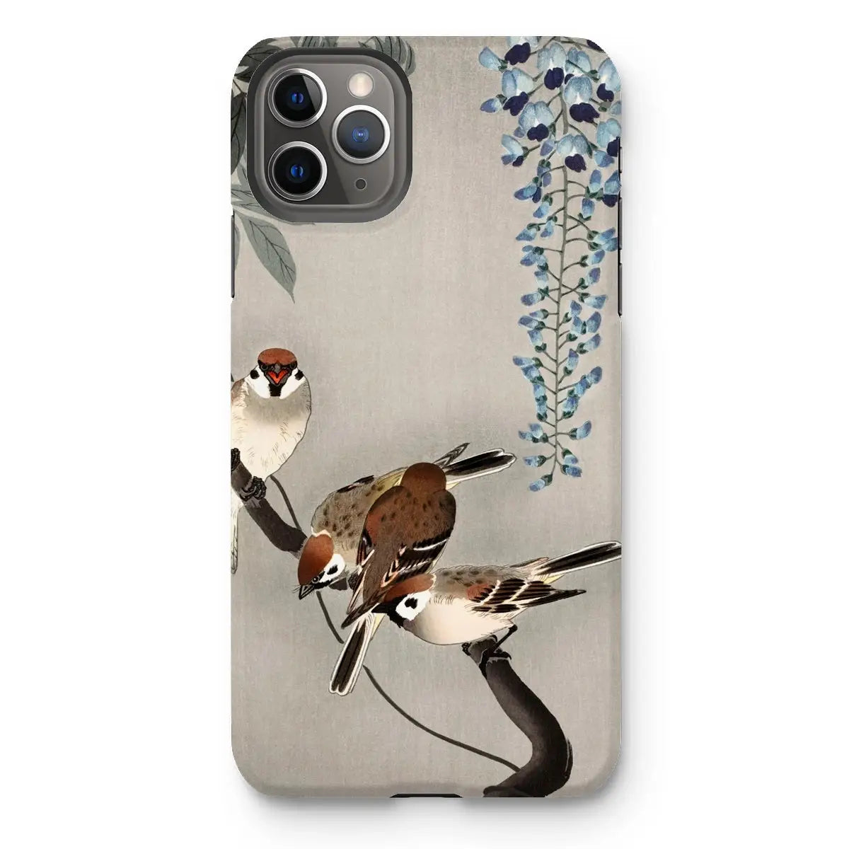 Sparrows and Wisteria - Ohara Koson Shin-hanga Art Iphone Case 11 Pro Max / Matte Mobile Phone Cases