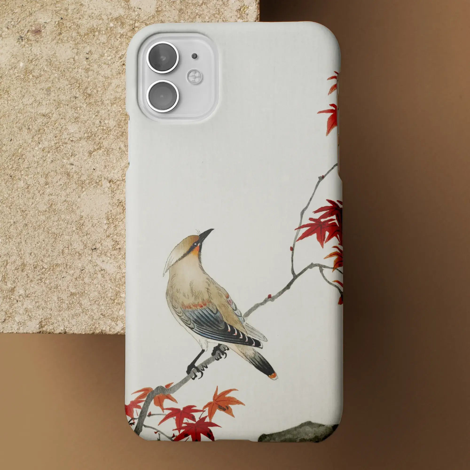 Bird on Maple - Ohara Koson Kachō-e Iphone Case Mobile Phone Cases