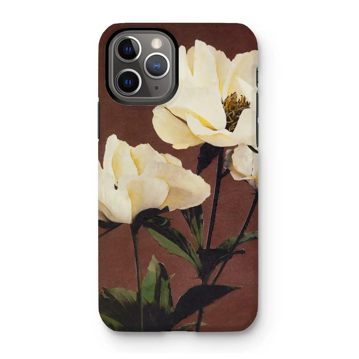 White Peony - Kazumasa Ogawa Floral Iphone Case 11 Pro / Matte Mobile Phone Cases