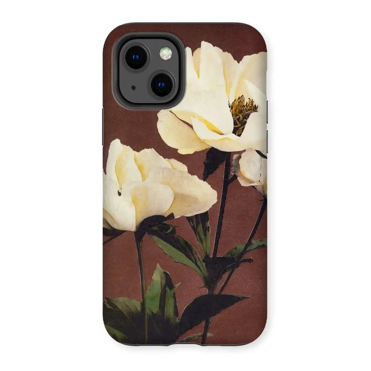 White Peony - Kazumasa Ogawa Floral Iphone Case 13 / Matte Mobile Phone Cases