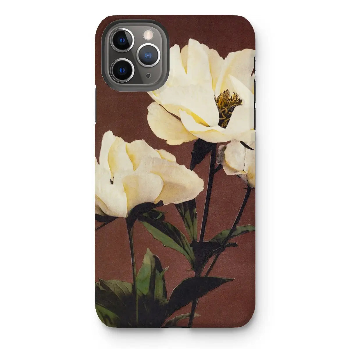 White Peony - Kazumasa Ogawa Floral Photo Art Iphone Case 11 Pro Max / Matte Mobile Phone Cases