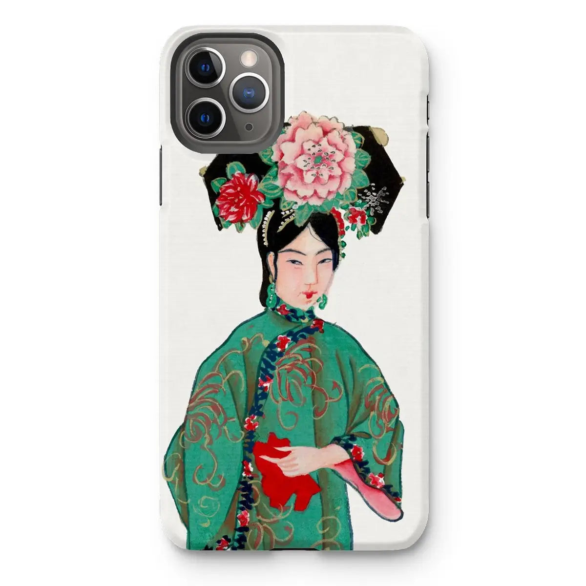 Noblewoman - Qing Dynasty Manchu Fashion Art Iphone Case 11 Pro Max / Matte Mobile Phone Cases