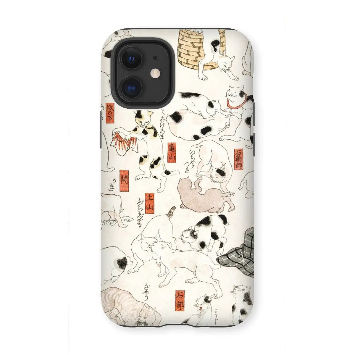 Cats - Utagawa Kuniyoshi Ukiyo-e Iphone Case 12 Mini / Matte Mobile Phone Cases