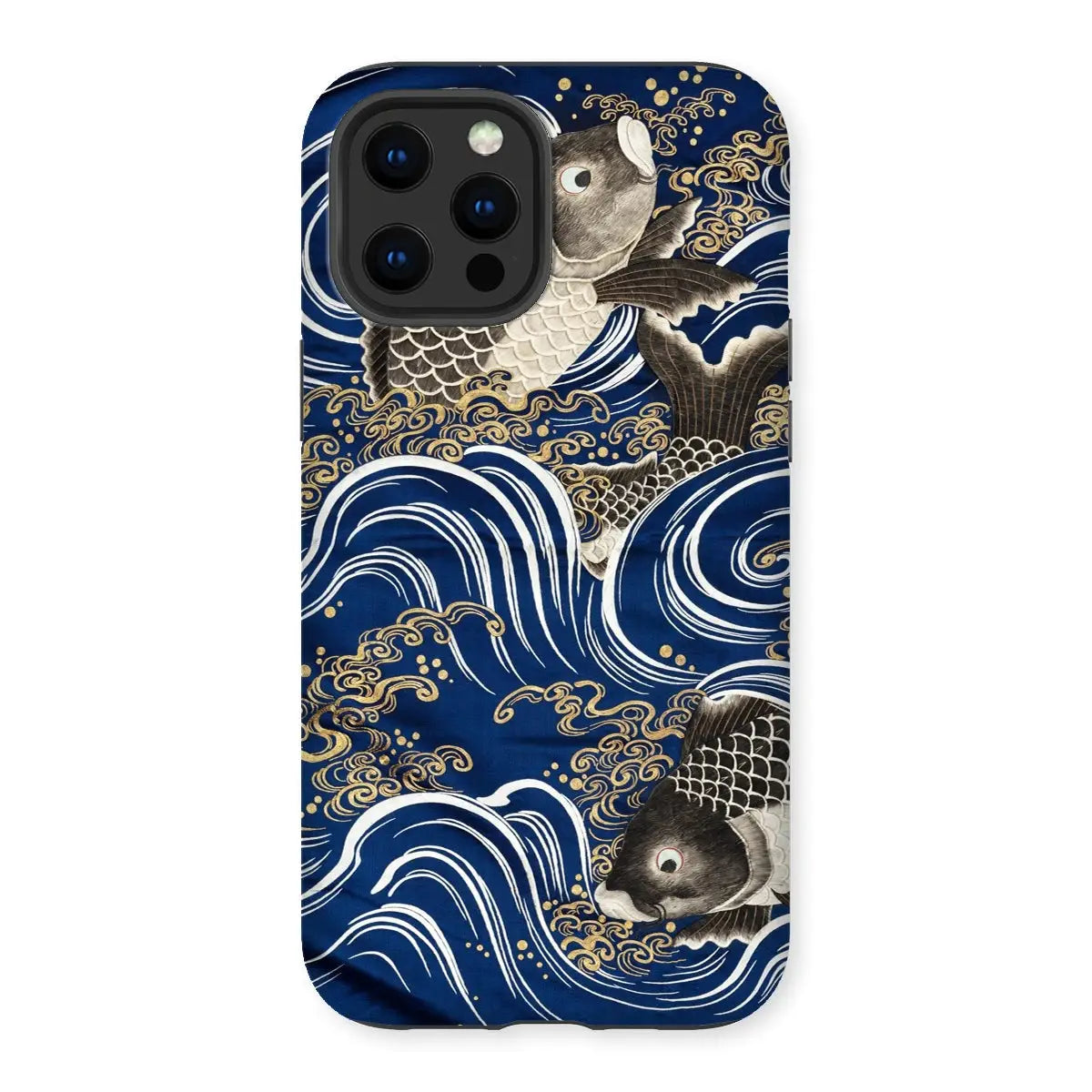 Fukusa and Carp - Japanese Meiji Period Art Iphone Case 12 Pro Max / Gloss Mobile Phone Cases