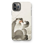 Monkey with Insect - Ohara Koson Shin-hanga Iphone Case 11 Pro Max / Matte Mobile Phone Cases