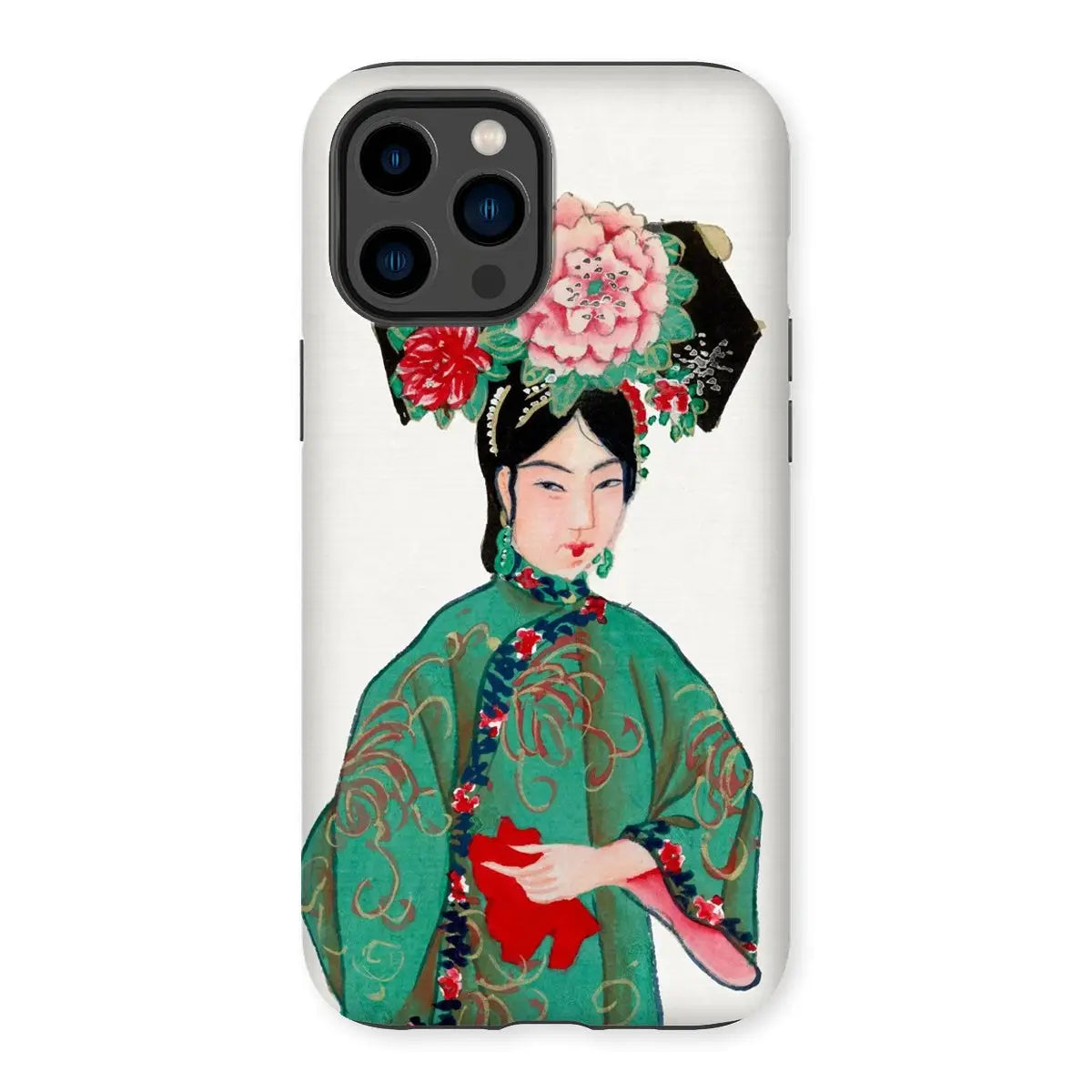 Noblewoman - Qing Dynasty Manchu Fashion Art Iphone Case 14 Pro Max / Matte Mobile Phone Cases