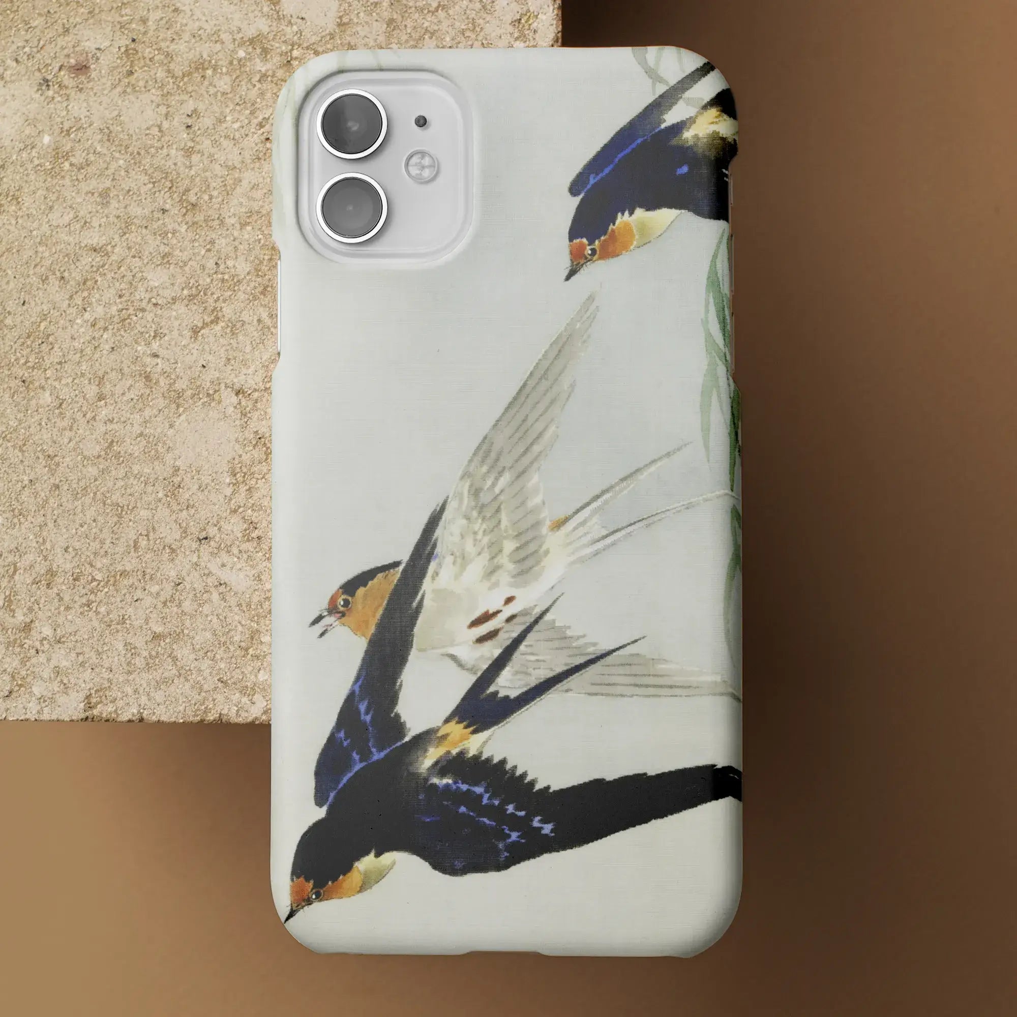 3 Birds in Flight - Ohara Koson Kachō-e Art Iphone Case Mobile Phone Cases