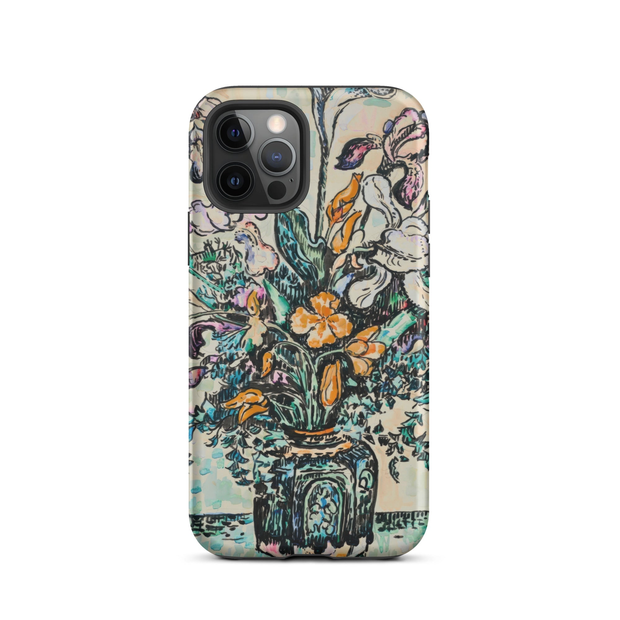 Iris Arum Tulips Paul Signac Iphone Case, 12 Pro / Matte, Floral Art Iphone Case