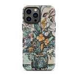 Iris Arum Tulips - Paul Signac Iphone Case, 13 Pro Max / Matte, Smartphone Case Colorful Floral Vase Design