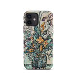 Iris Arum Tulips - Paul Signac Phone Case Iphone 12 / Matte 12/12 Pro Colorful Floral Vase Design Signac’s, Mosaic Mobile Cases