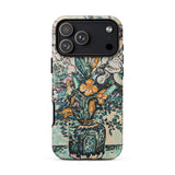 Iris Arum Tulips - Paul Signac Phone Case Iphone 17 Pro Max / Matte 12 Floral Design Black Signac’s, Mosaic Mobile Cases