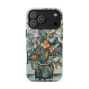 Iris Arum Tulips - Paul Signac Phone Case, Paul Signac’s Iris, Iris Arum Tulips, Signac’s Mosaic