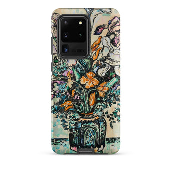 Iris Arum Tulips - Paul Signac Phone Case Samsung Galaxy S20 Ultra / Matte Vibrant Illustrated Detailed Floral Arrangement Decorative
