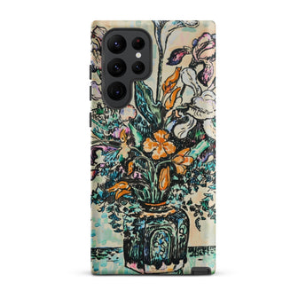 Iris Arum Tulips - Paul Signac Phone Case Samsung Galaxy S22 Ultra / Matte Vibrant Illustrated Stylized Floral Arrangement Decorative