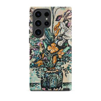 Iris Arum Tulips - Paul Signac Phone Case Samsung Galaxy S23 Ultra / Matte Vibrant Illustrated Floral Arrangement Decorative Vase Signac’s,