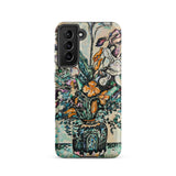 Iris Arum Tulips - Paul Signac Samsung Case, Galaxy S21 / Matte, Smartphone Case Colorful Floral Vase Painting