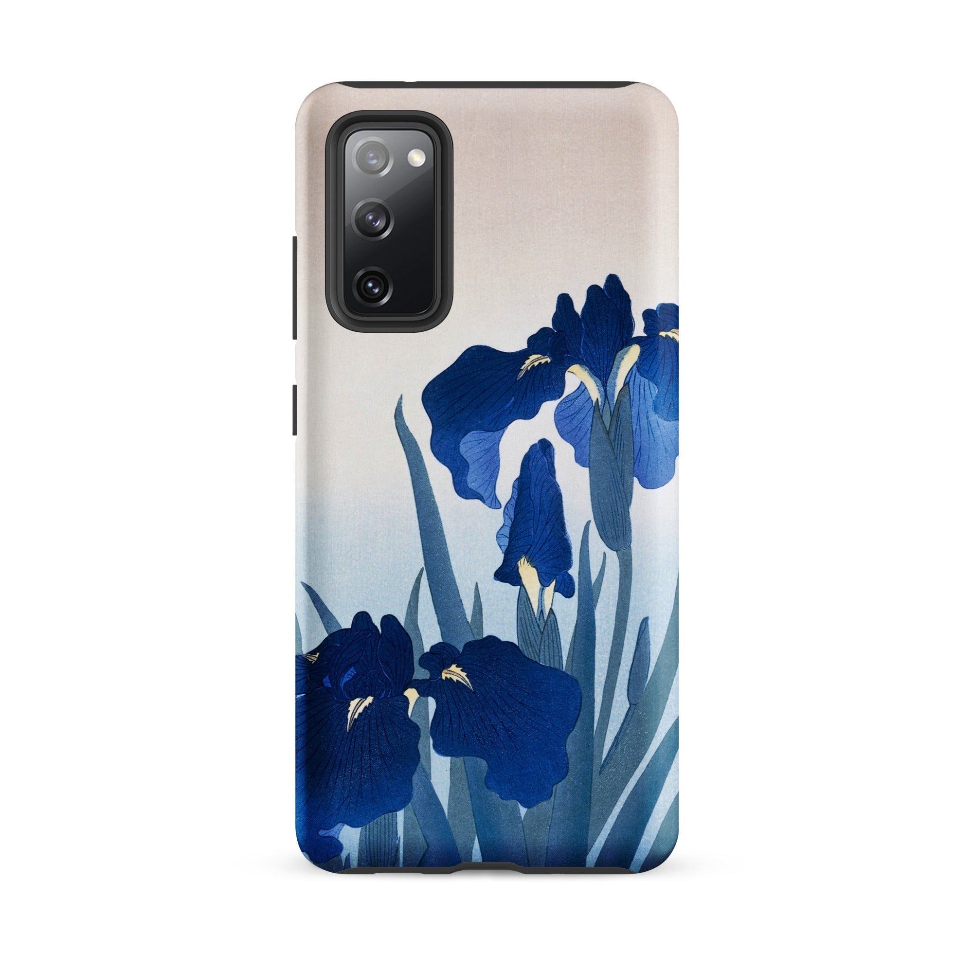 Iris Flowers Ohara Koson Samsung Case, Galaxy S20 Fe / Matte, Smartphone Blue Floral Design Case