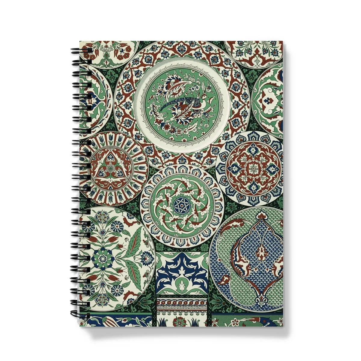 Islamic Pattern By Auguste Racinet Notebook - A5 / Graph - Notebooks & Notepads - Aesthetic Art