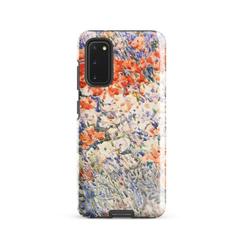 The Island Garden - Childe Hassam Phone Case Samsung Galaxy S20 / Gloss Vibrant Floral Textured Impressionistic Design Orange, Appledore