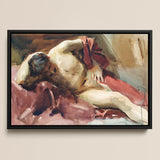 Italian Model - John Singer Sargent Art Print / Canvas, 18x12’’ / 46x31cm / Black Frame, Posters Prints & Visual Artwork, Toby Leon