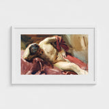 Italian Model - John Singer Sargent Art Print / Canvas, Male Nude, Time Made, Gilded Age Offered, Reclining, Sojourn Work Prints