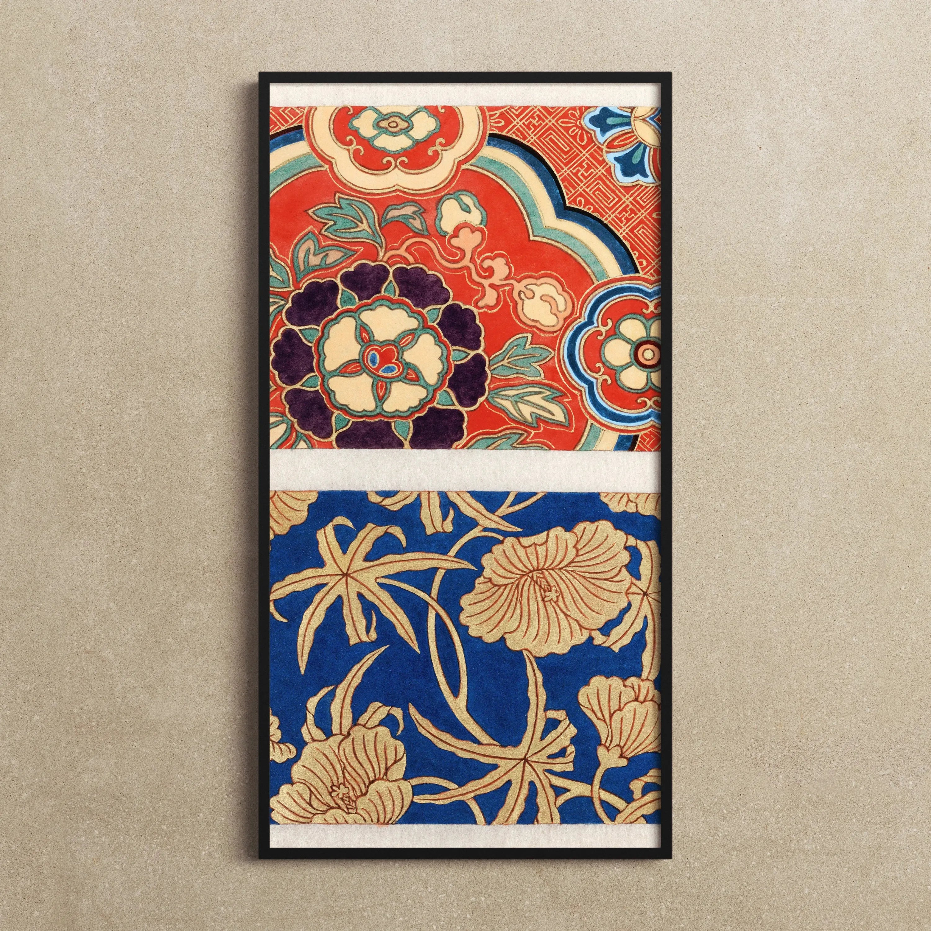 Ito Nishiki Kimono Pattern Fine Art Print - Posters Prints & Visual Artwork - Aesthetic Art