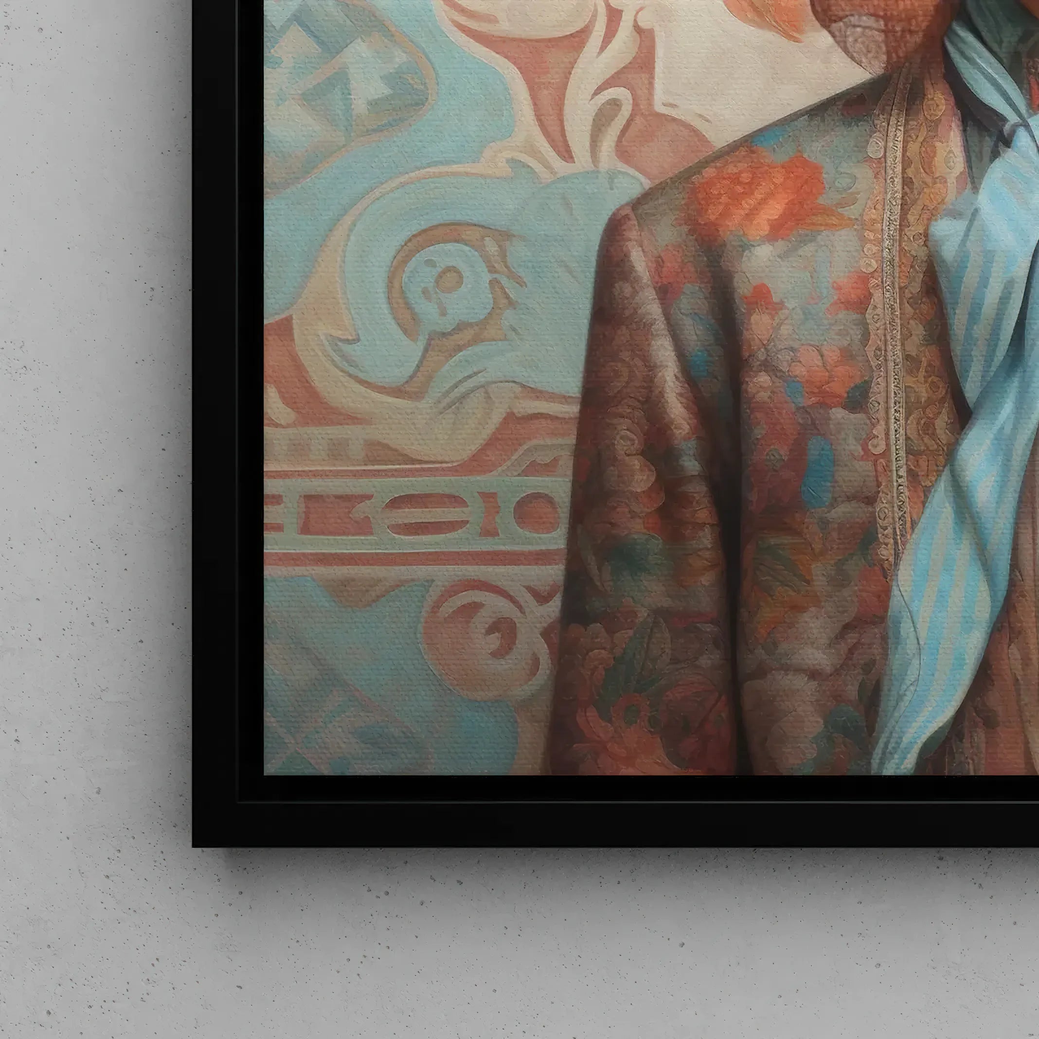 Iyaan - Gay Asian Cowboy Framed Canvas - Gaysian Malay Queerart - Posters Prints & Visual Artwork - Aesthetic Art
