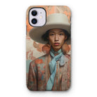 Iyaan - Gay Malay Cowboy Iphone Case, 11 / Matte, Phone Case Portrait Person Wide-brimmed Hat Patterned Clothing