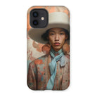 Iyaan - Gay Malay Cowboy Iphone Case, 12 / Matte, Phone Case Portrait Person Wide-brimmed Hat Patterned Clothing