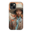 Iyaan - Gay Malay Cowboy Iphone Case, 14 / Matte, Phone Case Portrait Person Wide-brimmed Hat Patterned Clothing