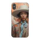 Iyaan - Gay Malay Cowboy Iphone Case, x / Matte, Phone Case Portrait Person Wide-brimmed Hat Floral-patterned Clothing