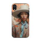 Iyaan - Gay Malay Cowboy Iphone Case, Xr / Matte, Phone Case Portrait Person Wide-brimmed Hat Floral-patterned Clothing