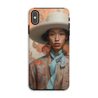 Iyaan - Gay Malay Cowboy Iphone Case, Xs Max / Matte, Phone Case Portrait Person Wide-brimmed Hat Floral-patterned Clothing