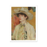 Jacob - Queer Couture Cowboy Art Print, Painted Portrait Young Man Hat