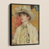 Jacob - Queer Couture Cowboy Framed Canvas, Framed Portrait Young Man