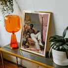 Jacques Gay Black Sailor Dandy Art Print, Framed Artistic Photograph Pink Dark Tones Surface Alongside
