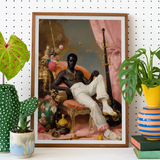 Jacques - Gay Black Sailor Dandy Art Print, Framed Portrait Photograph Person Seated Ornate Decorative Objects