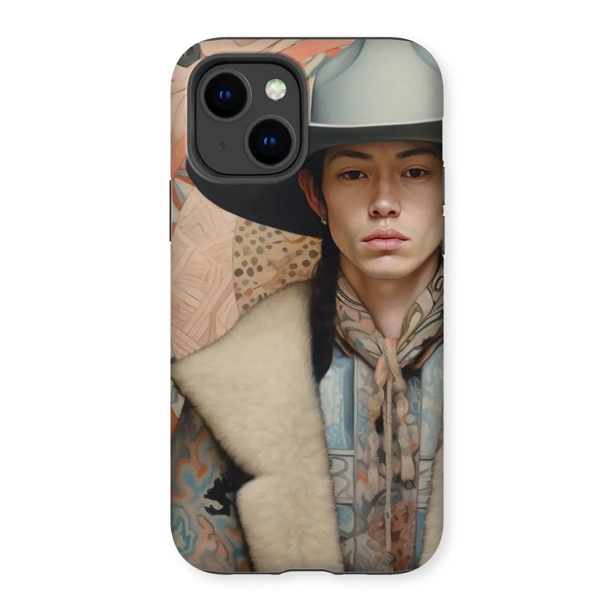 Jacy - Gay Native American Cowboy Art Phone Case - Iphone 14 / Matte - Mobile Phone Cases - Aesthetic Art