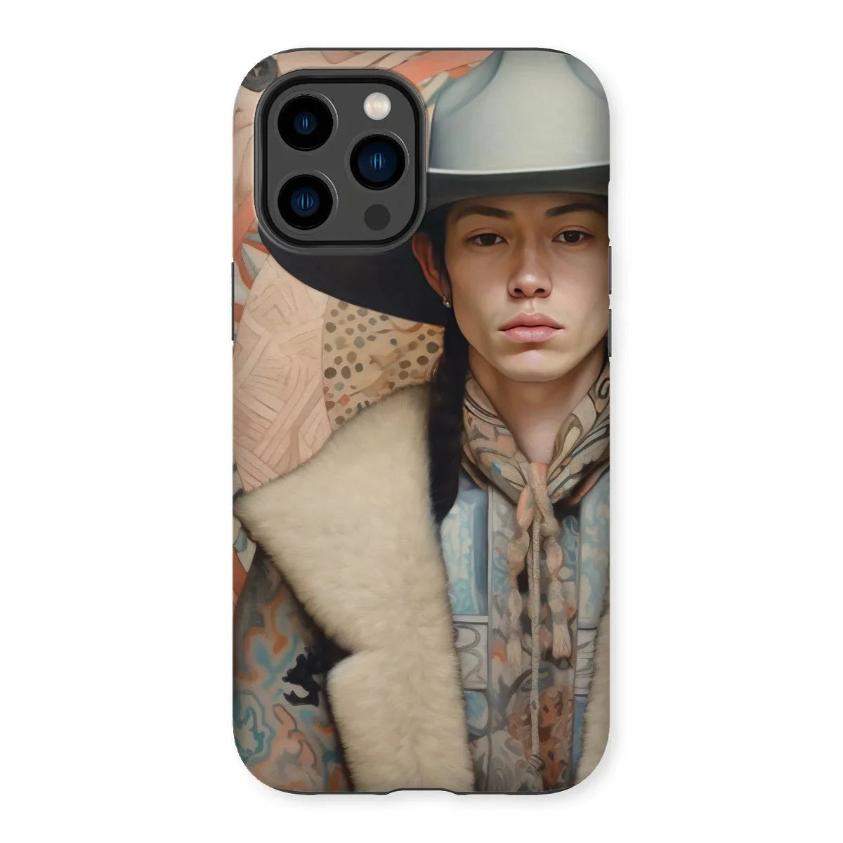 Jacy - Gay Native American Cowboy Iphone Case 14 Pro Max / Matte Mobile Phone Cases