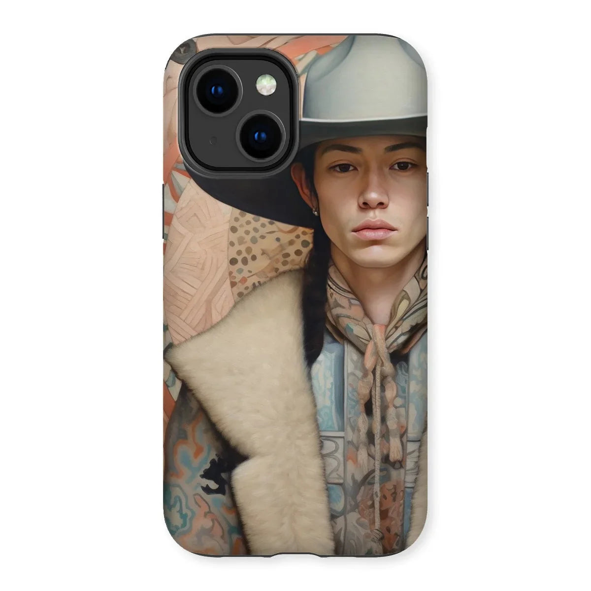 Jacy - Gay Native American Cowboy Iphone Case 14 Plus / Matte Mobile Phone Cases