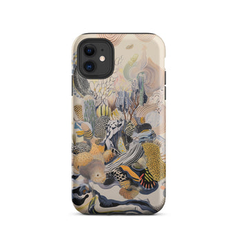 Jamboree - Surreal Desert Cacti Art Iphone Case, 11 / Matte, Artistic Patterned Phone Case