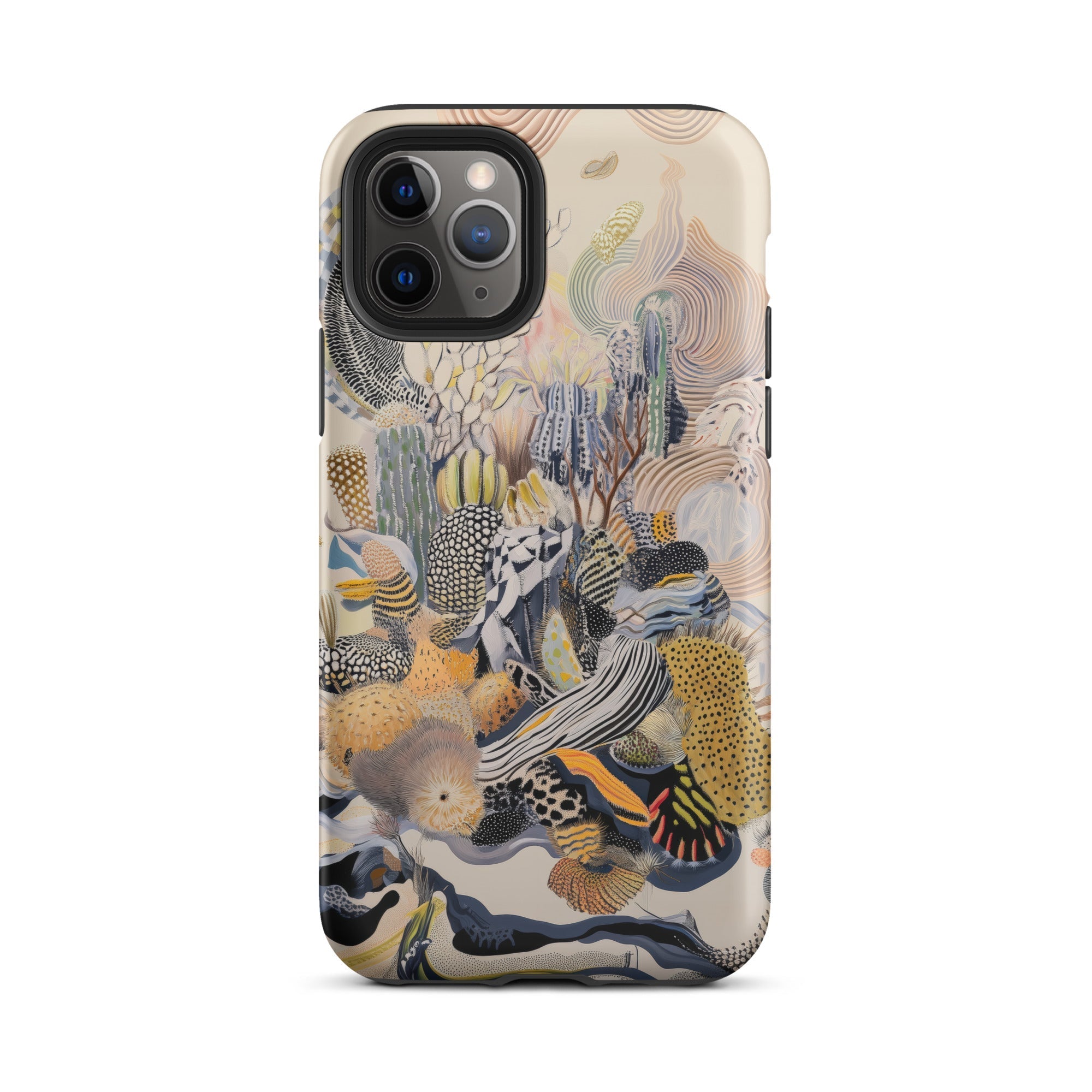 Jamboree Surreal Desert Cacti Art Iphone Case, 11 Pro / Matte, Coral Reef Patterned Phone Case