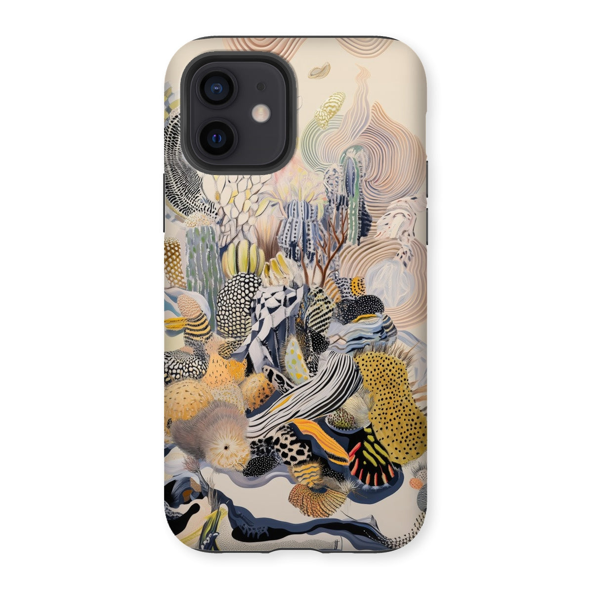 Jamboree - Surreal Desert Cacti Art Iphone Case, 12 / Matte, Abstract Patterned Phone Case