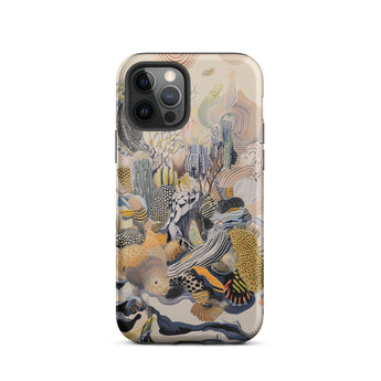 Jamboree - Surreal Desert Cacti Art Iphone Case, 12 Pro / Matte, Artistic Patterned Phone Case